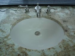 Sink RT-1601. Under mount cast iron bathroom sink for granite countertop by C&D Granite Minneapolis MN