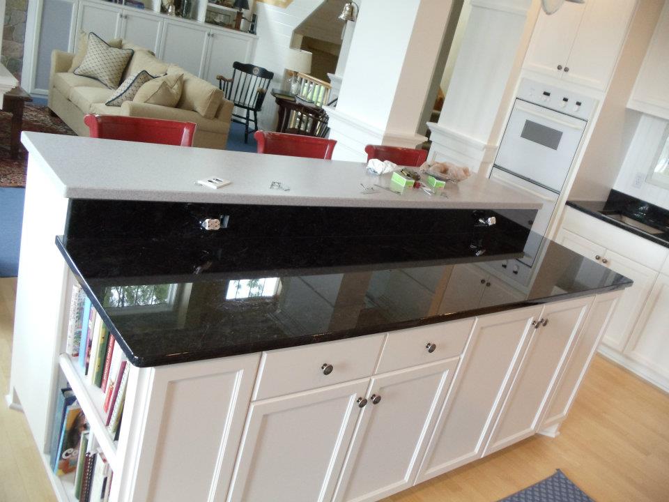 Cocoa Cohiba Granite Kitchen island Countertop by C&D Granite Minneapolis MN