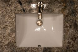 Sink RT-1633. Under mount square cast iron bathroom sink for granite countertop by C&D Granite Minneapolis MN