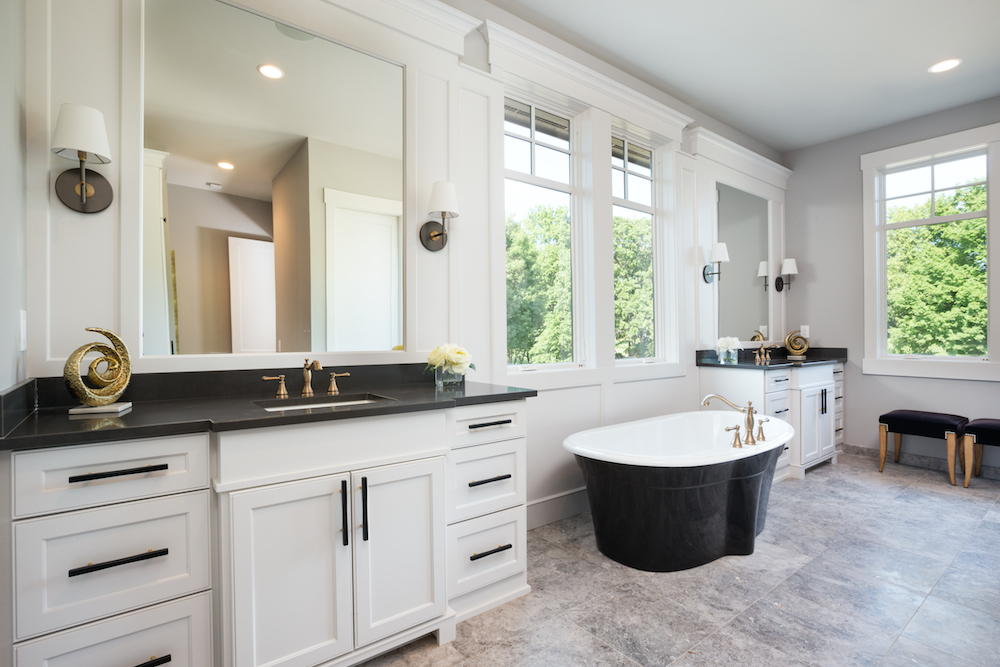 Stone Countertop in Bathroom by C&D Granite Minneapolis MN Stone Countertop in Bathroom by C&D Granite Minneapolis MN