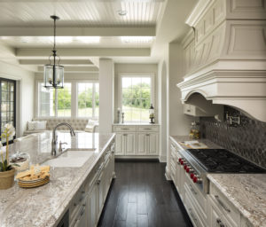 Taupe White Granite Countertop Kitchen