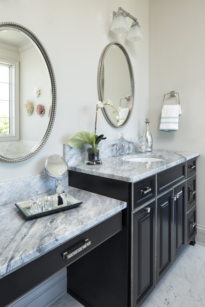 Rainbow Granite Kitchen Counters in a remodeled kitchen in St Cloud MN.