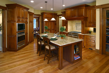 Granite island in kitchen by C&D Granite Minneapolis MN