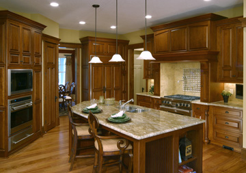 Granite island in kitchen by C&D Granite Minneapolis MN