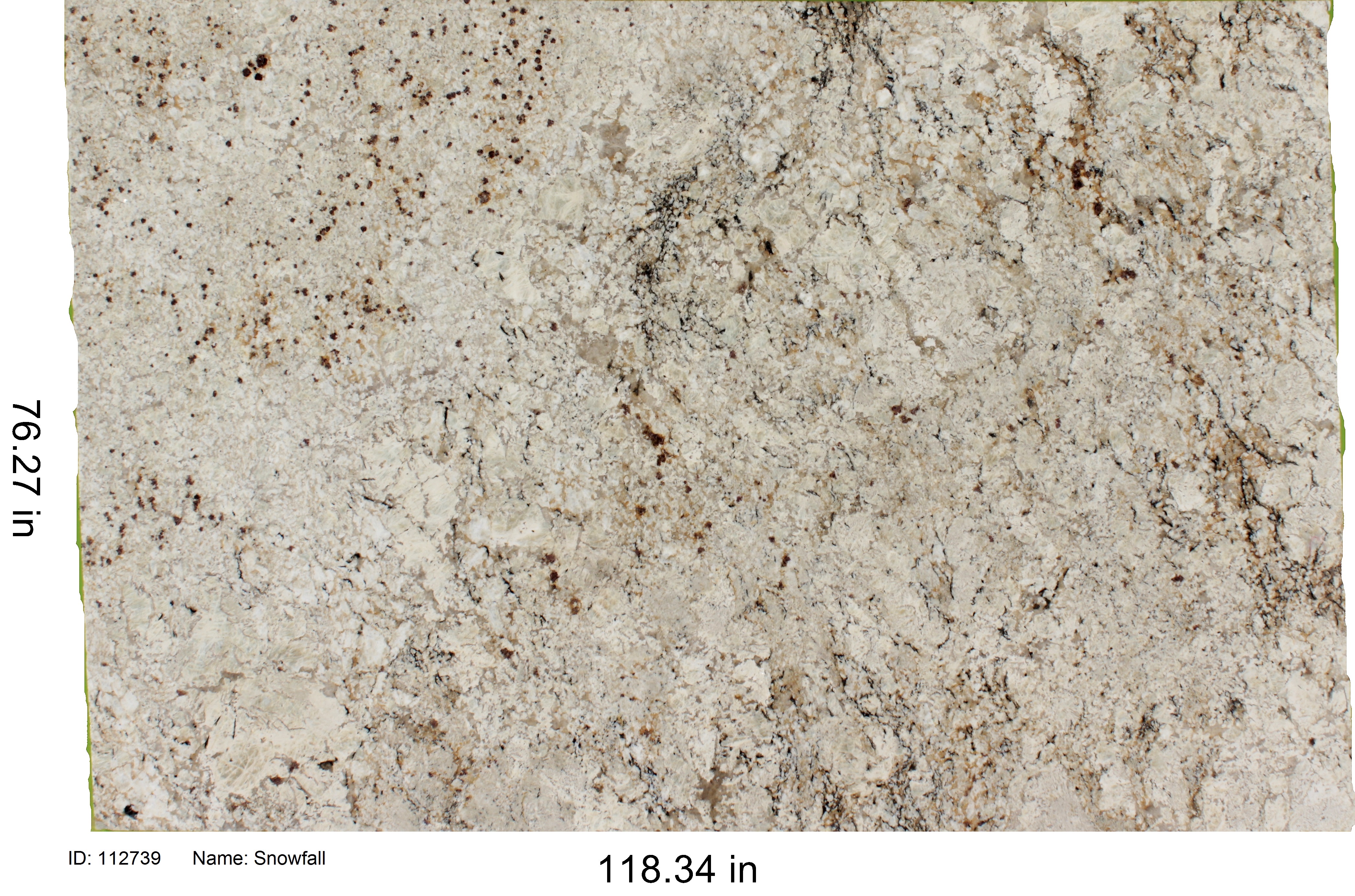 Snowfall Countertop Color 112739 Snowfall - C&D Granite